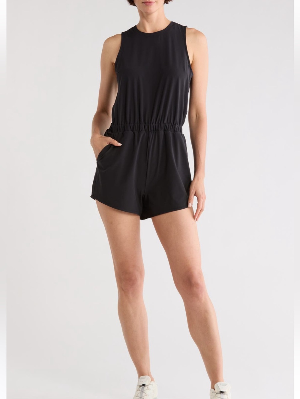Z by Zella Interval Romper Black -Size Large